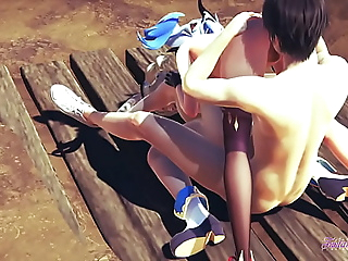 Genshin Full force Anime porno 3D- Theesome A lad