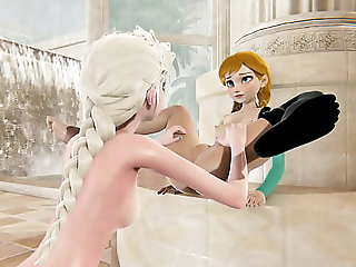 Boreal of either sex gay - Elsa x Anna - Three